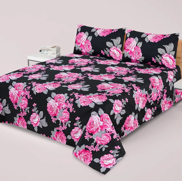 Pure Cotton 3pc Bedsheet Set MN-29